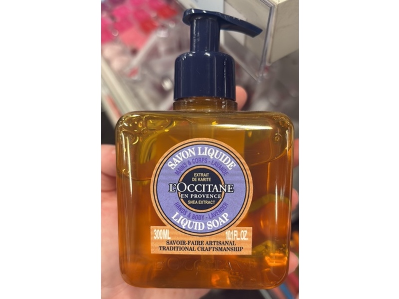 L'Occitane En Provence Hands & Body Liquid Soap, Lavender, 10.1 fl oz/300 mL