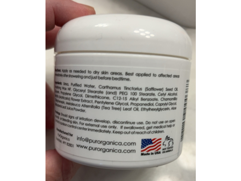 Purorganica Urea 40% Cream, Tree Oil Aloe Vera Chamomile, 4 oz/113 g, Pack Of 2