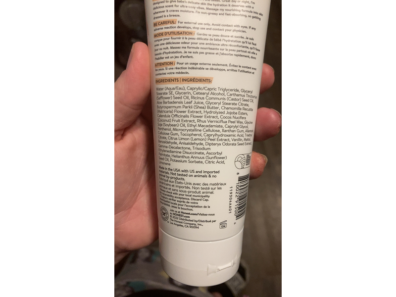 Honest Comfort Face + Body Lotion, Sweet Cream, Chamomile Extract + Jojoba Extract, 8.5 fl oz/250 mL