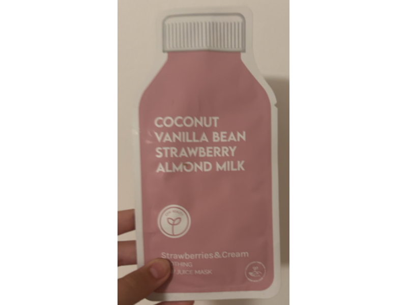 ESW Beauty Soothing Raw Juice Mask, Strawberries & Cream, 1 Count