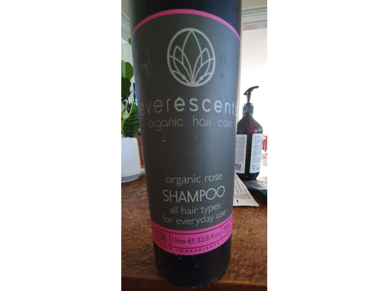 Everescents Organic Rose Shampoo, 33.8 fl oz/1 L