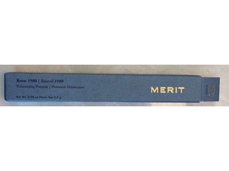 Merit Beauty Volumizing Pomade, Brown 1980, 0.08 oz/2.4 g