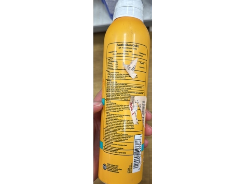 Australian Gold Ultimate Hydration Continuous Spray Sunscreen, SPF 70, 6 oz/170 g