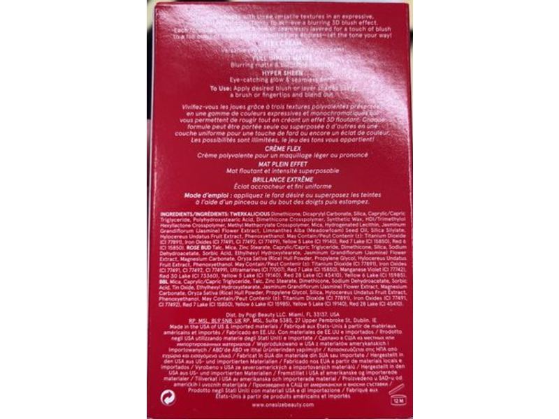 One Size Cheek Clapper 3D Blush Trio, Phat Ass