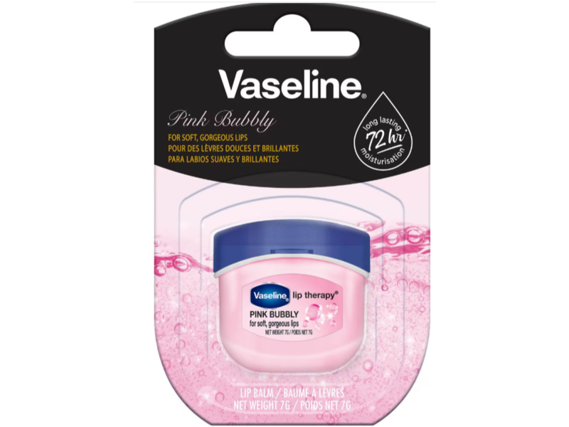 Vaseline Lip Therapy Lip Balm, Pink Bubbly, 7 g