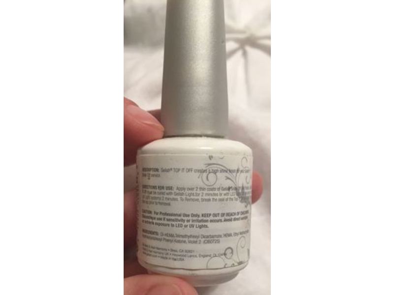 Gelish Soak Off Gel Nail Polish Top It Off Sealer, 0.5 fl oz/15 mL