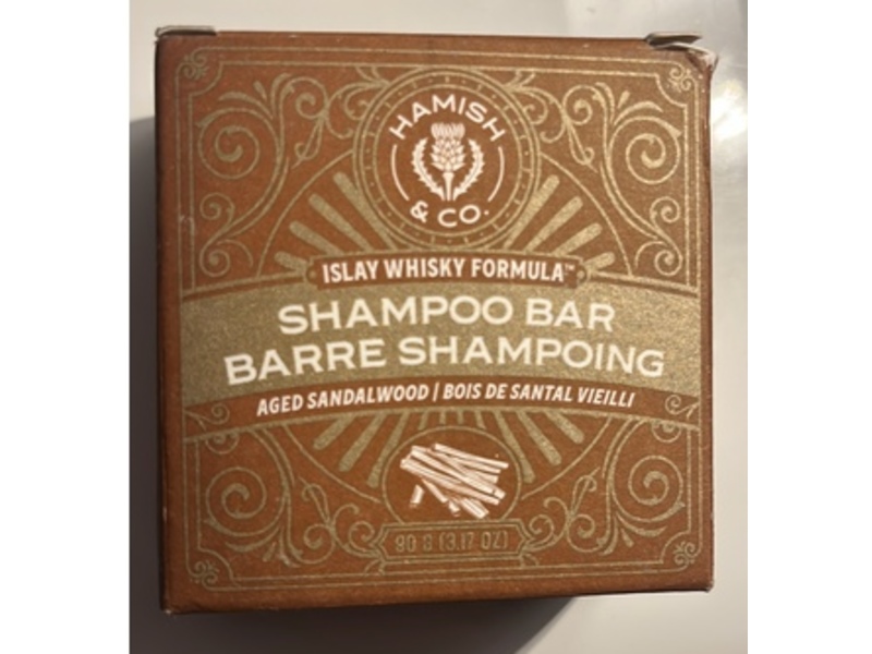 Viori Hamish & Co. Shampoo Bar, Aged Sandalwood, 3.17 oz/90 g