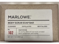 MARLOWE. Body Scrub Soap Bar, No.102 Oud Wood, 7 oz/198.4 g - Image 3