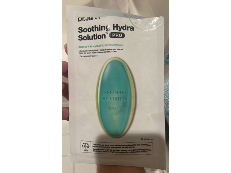 Dr. Jart+ Dermask Soothing Hydra Solution Mask, 0.91 oz/26 g