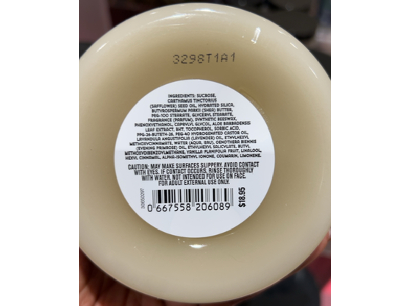 Bath & Body Works Sugar Body Scrub, Lavender & Vanilla, 12.5 oz/355 g