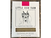 Little Seed Farm Farmstead Goat's Milk Soap, Geranium Rose, 4.75 oz/134 g, Pack Of 3 - thumbnail 2