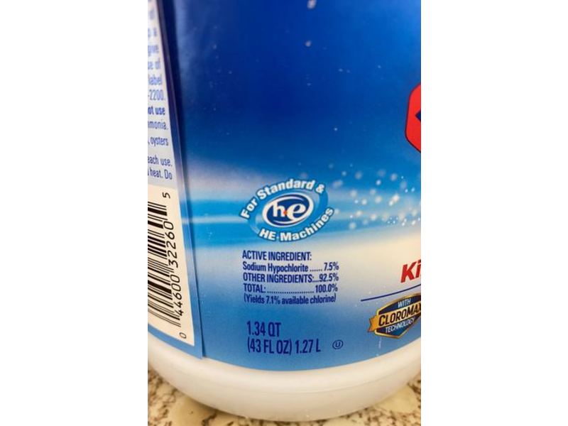 Clorox Disinfecting Bleach, 43 fl oz/1.27 L
