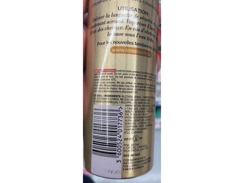 L'Oreal Paris Elnett Normal Hold Hairspray, 11 oz/400 mL