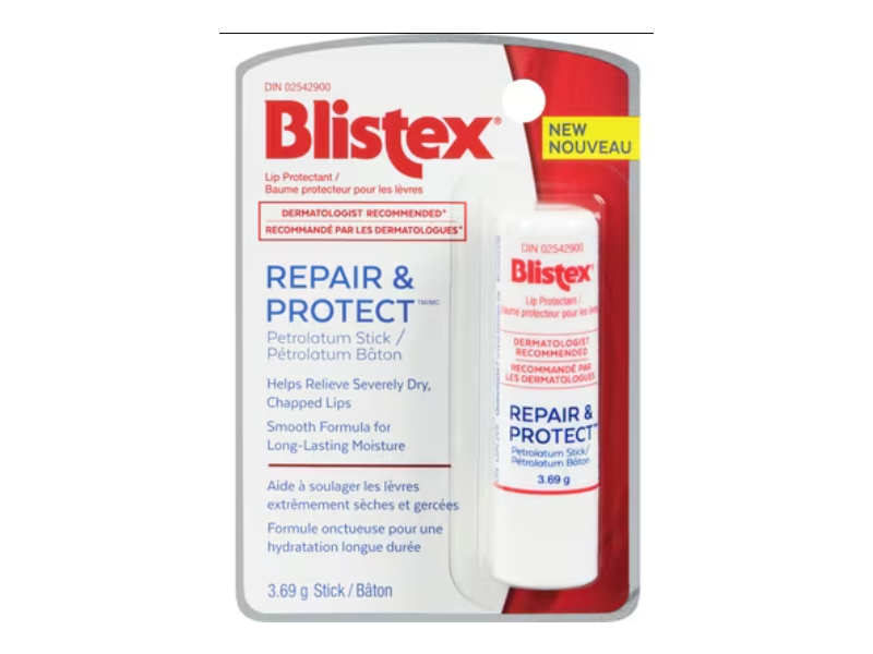 Blistex Repair & Protect Lip Protectant Petrolatum Stick, 3.69 g