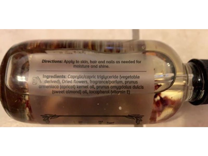 Provence Beauty Rose Multi Use Hair, Nail & Body Oil, Apricot Oil & Sweet Almond Oil, 4 oz