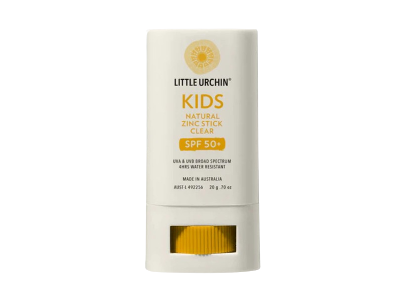 Little Urchin Kids Natural Zinc Stick Clear Sunscreen, SPF 50+, 0.70 oz/20 g