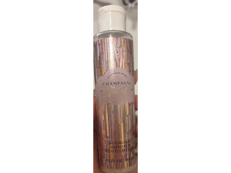 Bath & Body Works Diamond Shimmer Body Lotion, Champagne, 4.9 fl oz/145 mL