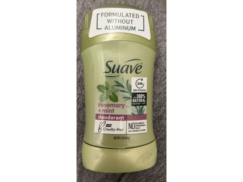 Suave Deodorant, Rosemary + Mint, 1.2 oz/34 g, Pack Of 6