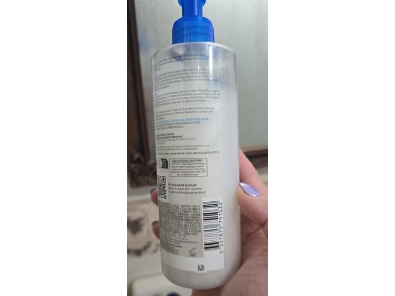 La Roche-Posay Gentle Foaming Moisturizing Wash, 13.52 fl oz (400 mL)