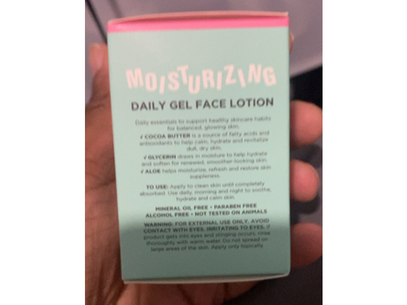 Global Beauty Care Moisturizing Daily Gel Face Lotion, 1.7 oz/50 mL