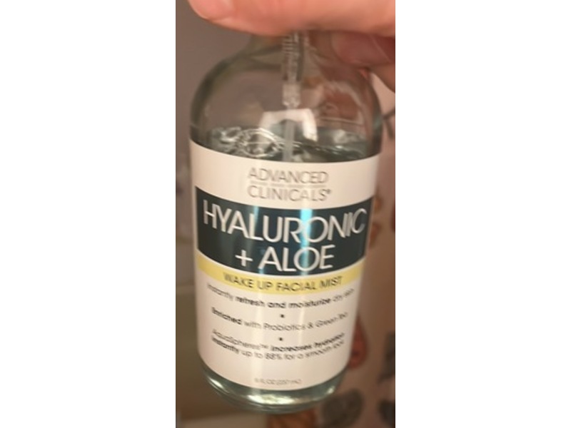 Advanced Clinicals Facial Mist, Hyaluronic + Aloe, 8 fl oz/237 mL