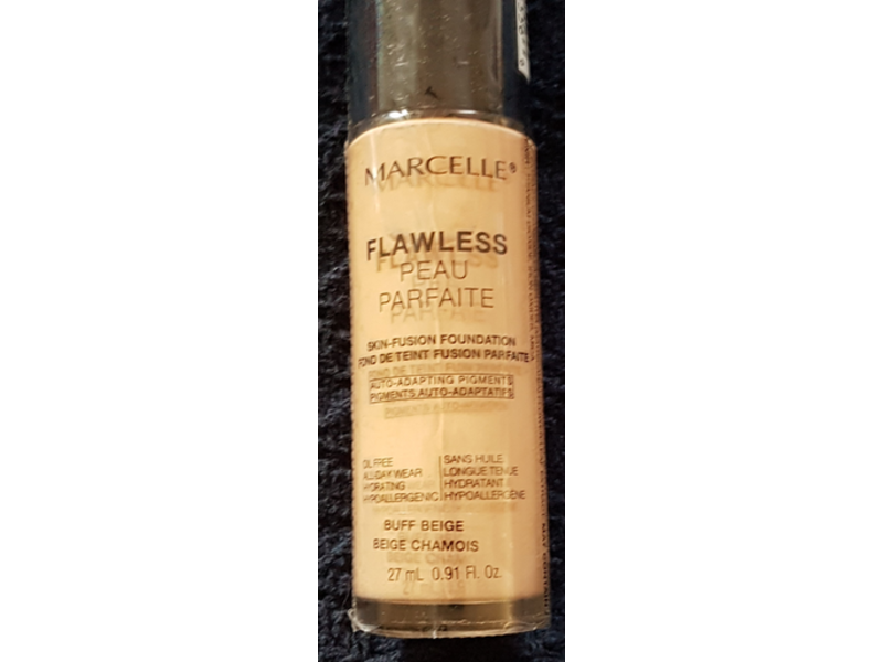 Marcelle Flawless Foundation, Buff Beige, 0.91 fl oz/27 mL