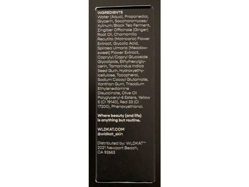 Wldkat Skin Tonic, Ginger + Kombucha, 3.33 fl oz/98.5 mL