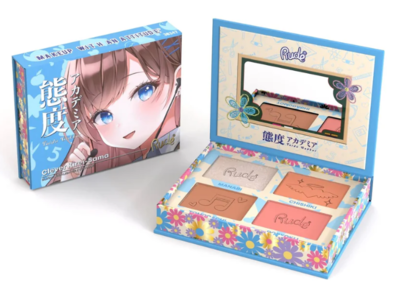 Rude Cosmetics Manga Face Palette, Clever Kirei - Sama, 0.39 fl oz/11.2 g