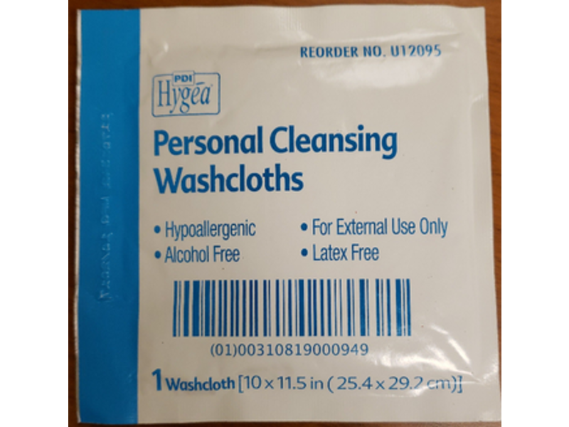 Hygea Personal Cleansing Cloths, 1 Count, Pack Of 400