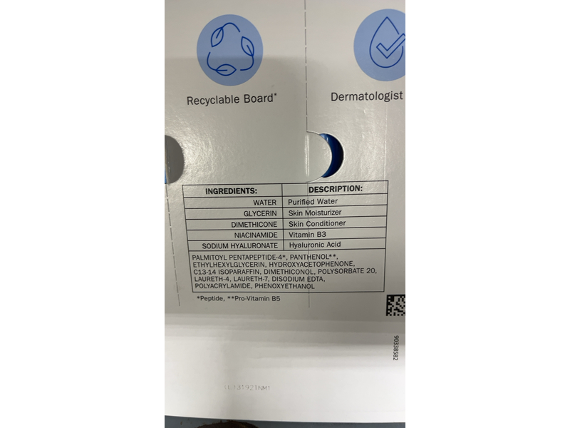 Olay Hydrating Serum, Hyaluronic + Peptide 24, 2.6 fl oz/80 mL, Pack Of 2