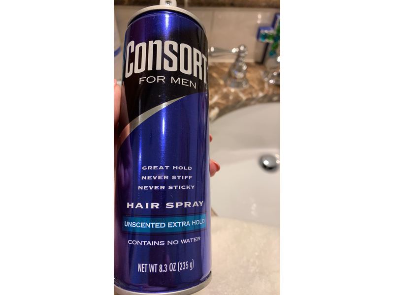 Consort For Men Hair Spray Unscented Extra Hold 8.30 oz (Pack of 2)