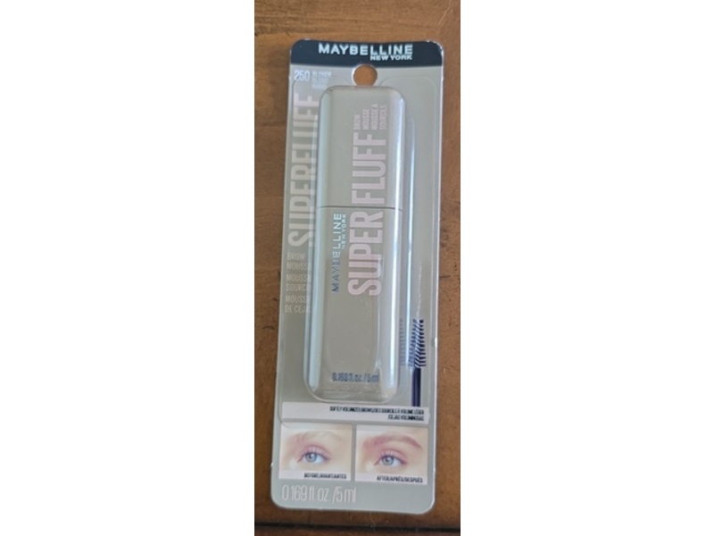 Maybelline New York Superfluff Brow Mousse, Blonde, 0.169 fl oz/5 mL