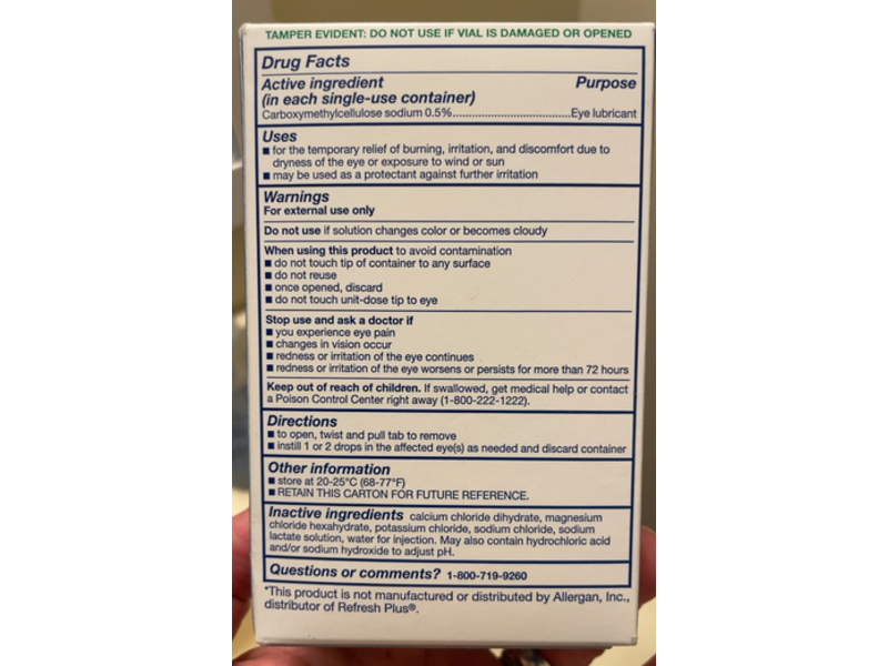 Sunmark Lubricating Plus Eye Drops, 0.01 fl oz/0.4 mL