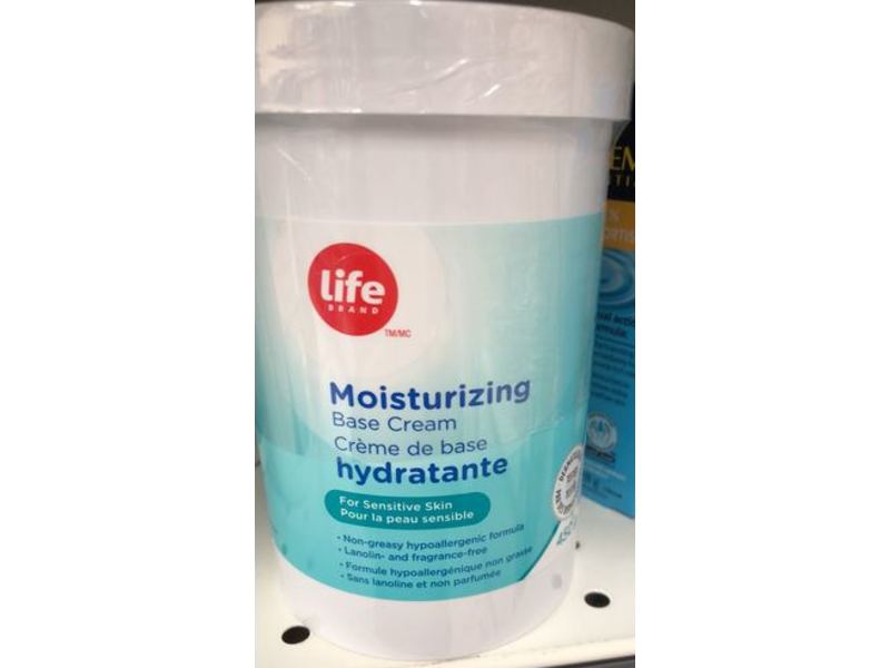 Life Brand Moisturizing Base Cream, Sensitive Skin, 450 g