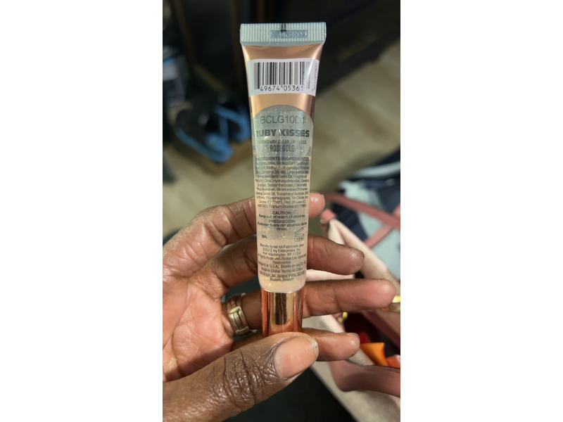 Broadway Vita-Lip Clear Lip Gloss Box Display Set (Rosegold)