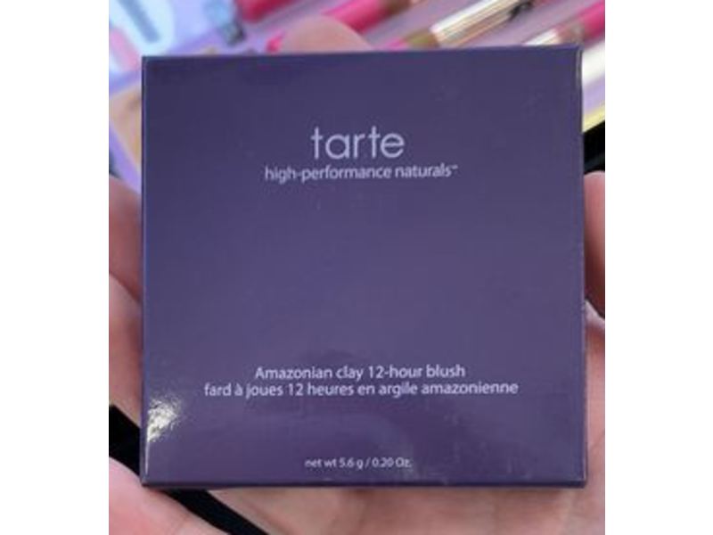 Tarte Amazonian Clay 12-Hour Blush, Natural Beauty (Rosy Red), 0.20 oz/5.6 g