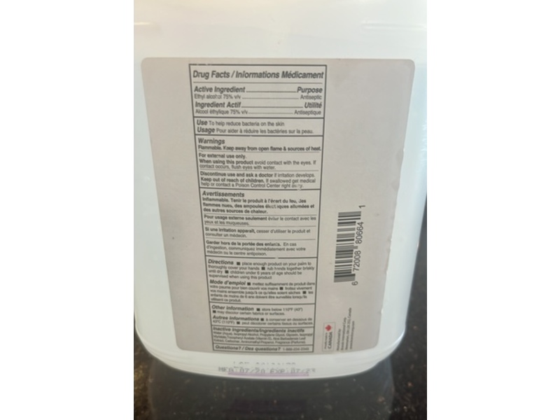 Germs Be Gone Hand Sanitizer, 3.78 L