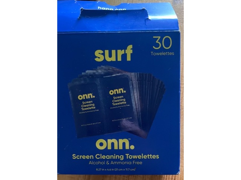 Surf Onn. Screen Cleaning Towelette, 30 Count