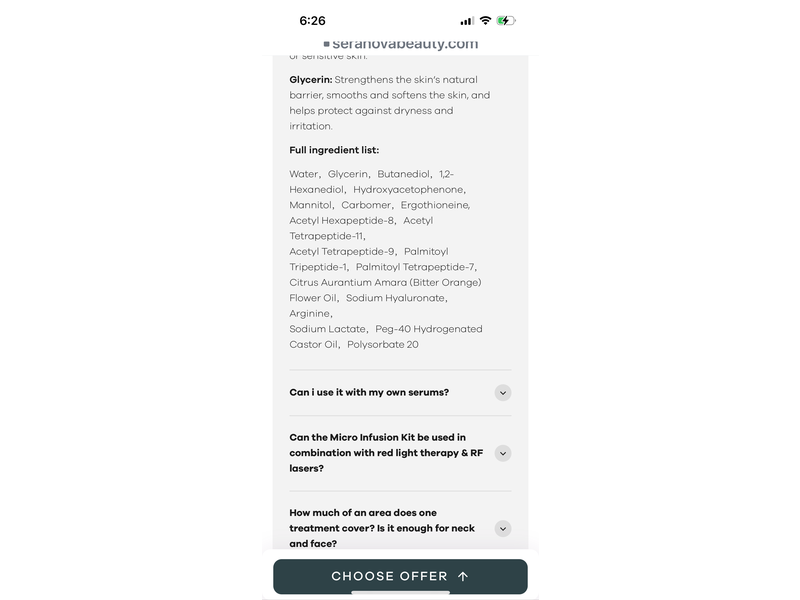 Seranova Microneedling Infusion Kit