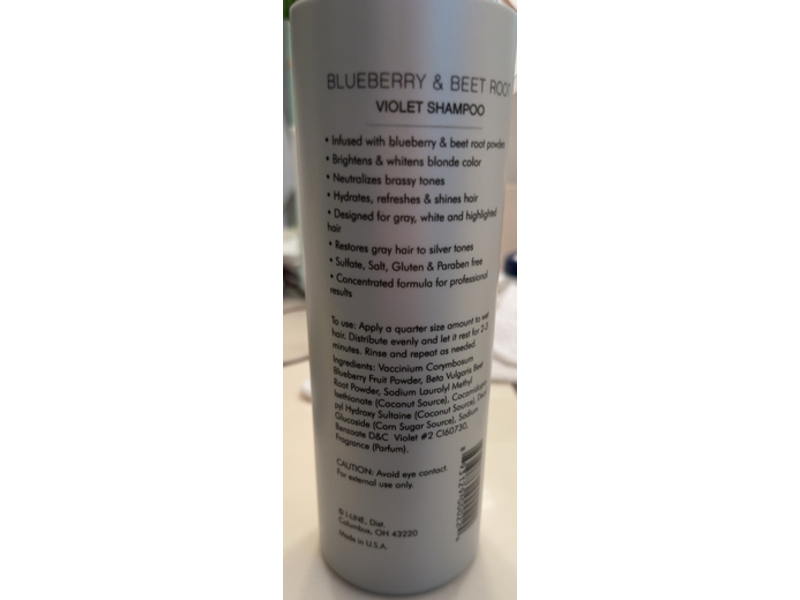 Impulse Salon & Spa Blueberry & Beetroot Shampoo, Very Violet, 13.3 oz/393 mL