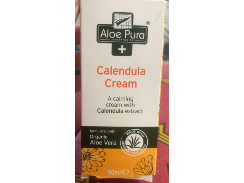 Aloe Pura Calendula Cream, Organic Aloe Vera, 50 mL