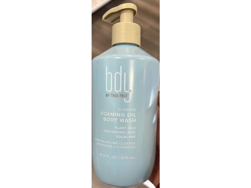 Bdy By Tree Hut Cleanser Foaming Oil Body Wash, 16.9 fl oz/500 mL