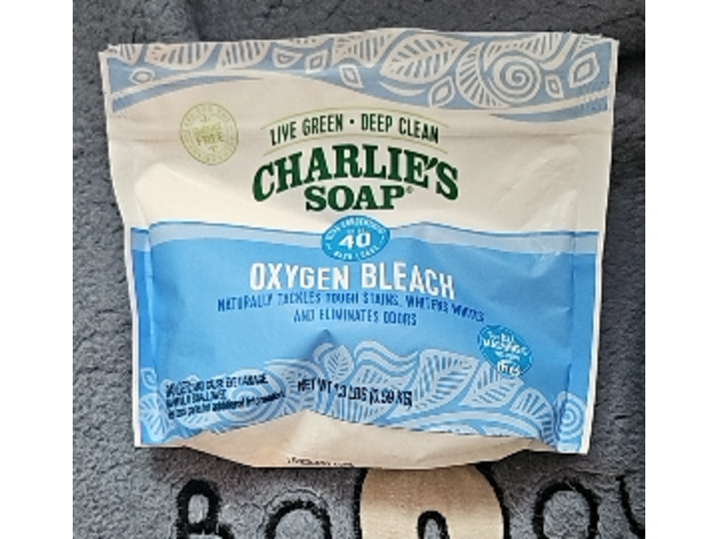 Charlie's Soap Ultra Concentrated Oxygen Bleach Powder, 40 Loads, 0.59 kg