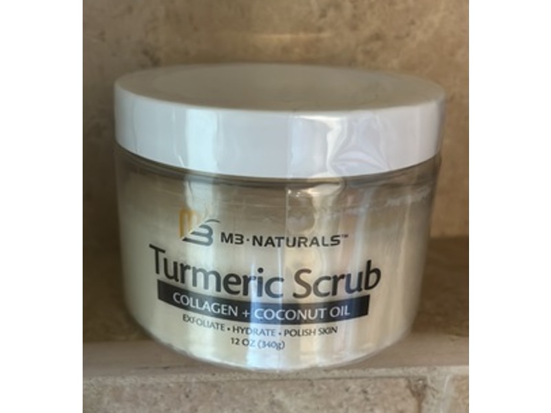M3 Naturals Turmeric Scrub, 16 oz/453 g