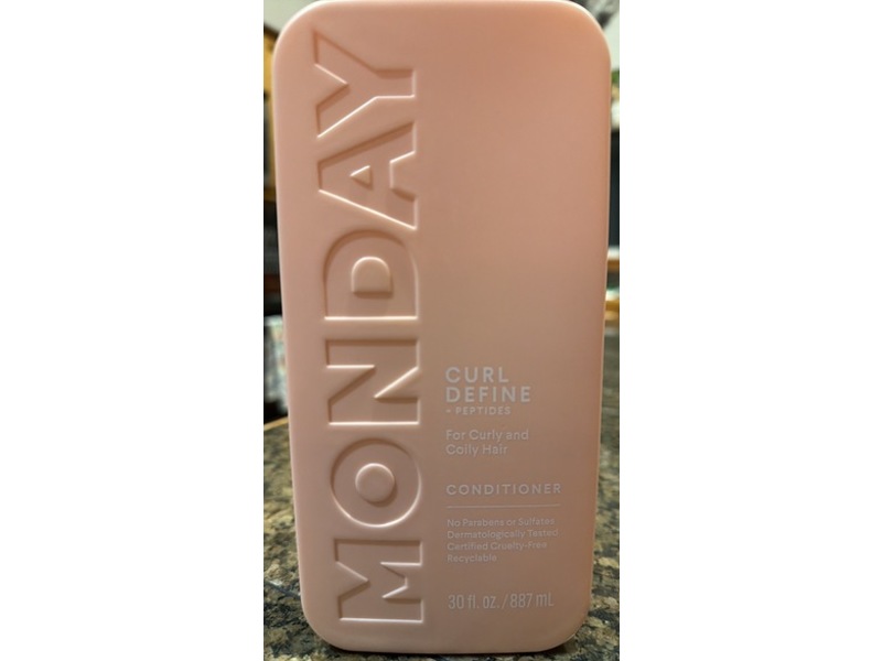 Monday Haircare Curl Define Conditioner, Peptides, 30 fl oz/887 mL
