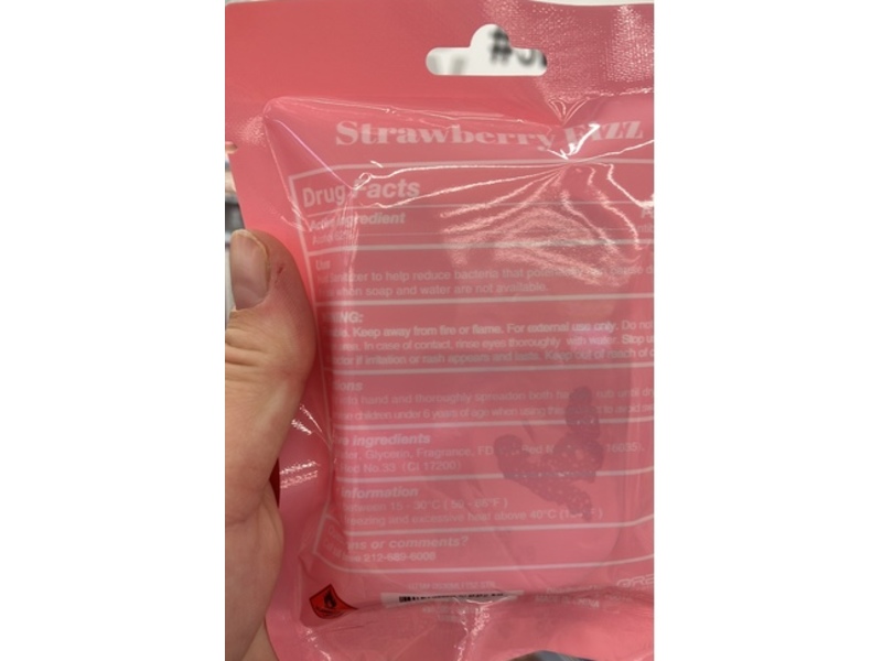 Five Below Hand Sanitizer, Strawberry Fizz, 1.2 fl oz/35 mL