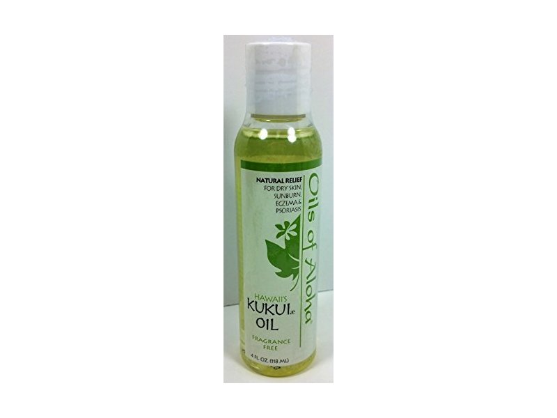 Oils Of Aloha Hawaii Kukui Oil, Fragrance-Free, 4 fl oz/118 mL