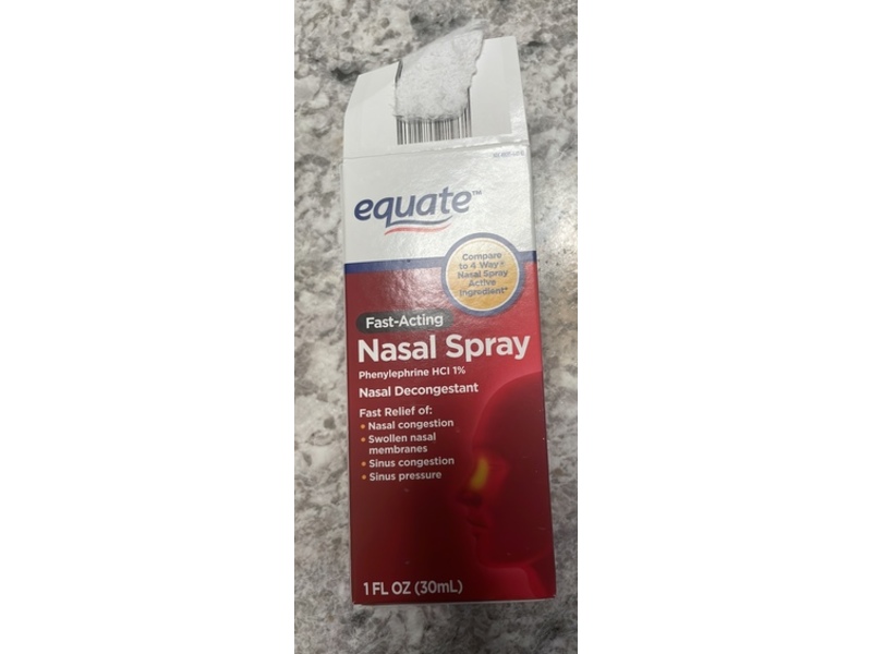 Equate Fast-Acting Nasal Spray, 1 fl oz/30 mL,Pack Of 2