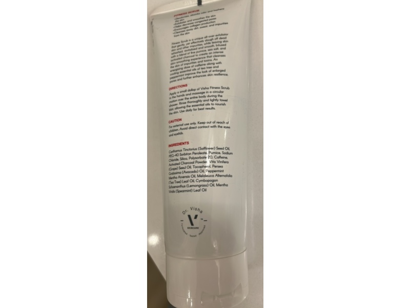 Visha Skincare 5 In 1 Fitness Scrub, 9 fl oz/280 mL
