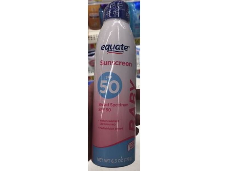Equate Baby Sunscreen Spray, SPF 50, 6.3 oz (178 g)